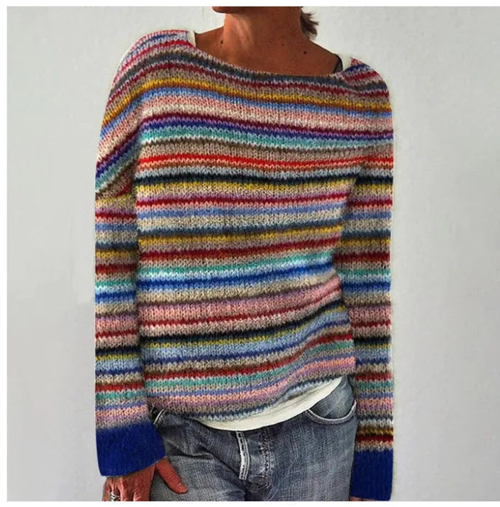 SILVIA™ | Jesenski retro pulover
