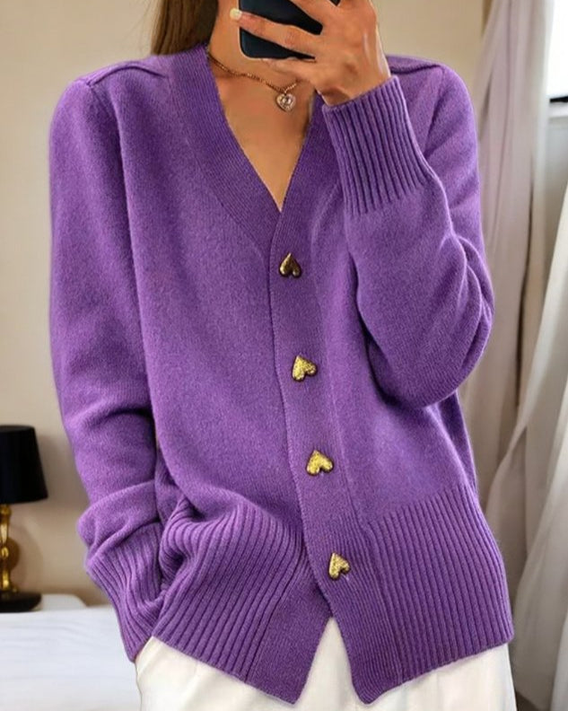 Elina™ | Elegantni kardigan s gumbima u obliku srca