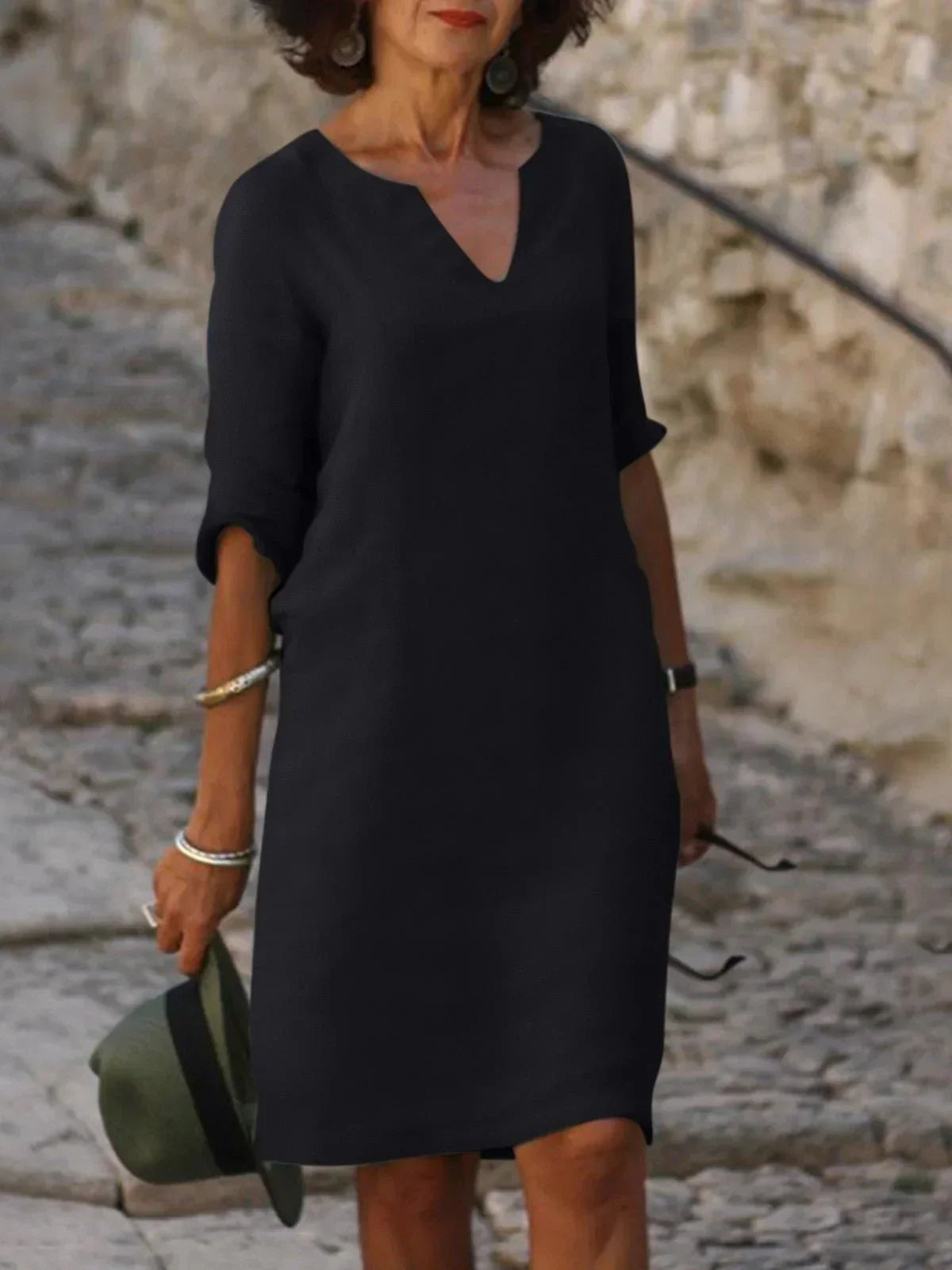 Josette™ | Elegantna haljina s V-izrezom